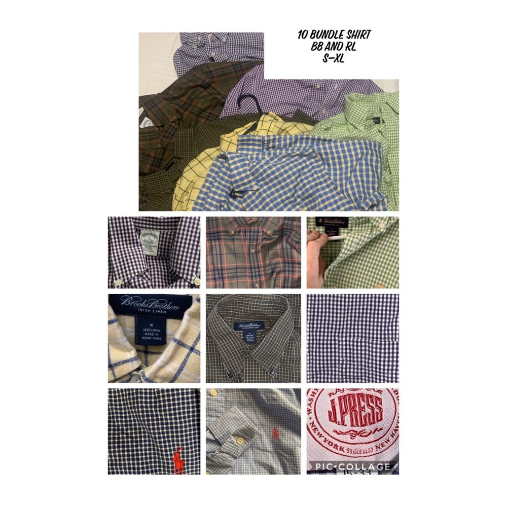 10 men’s casual BD shirt bundle all like new!